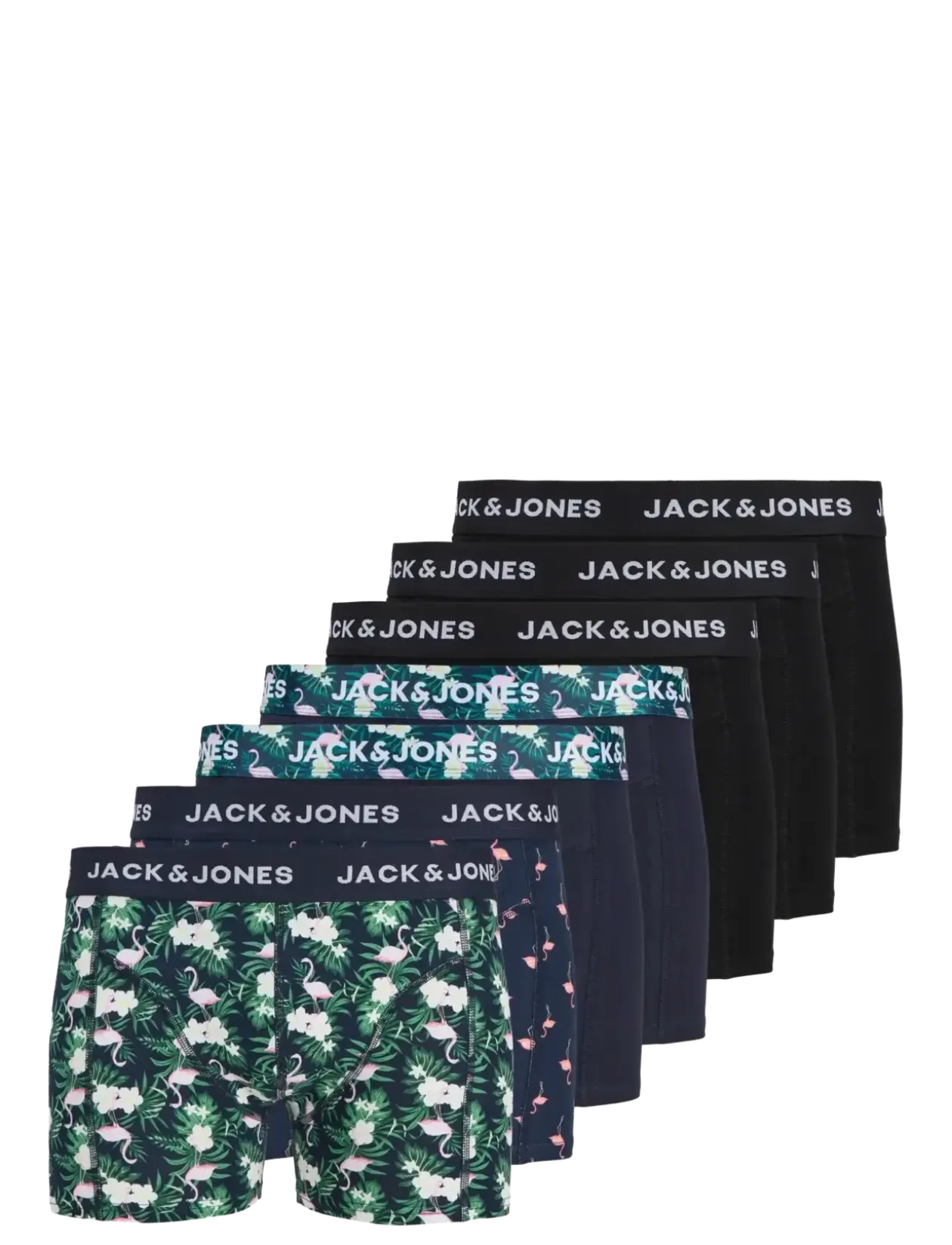 JACFLAMINGO FLOWER TRUNKS 7 PACK - Boxershorts