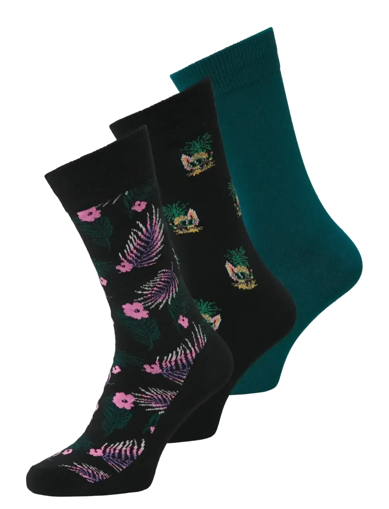 JACPINEAPPLE SKULLS SOCKS 3 PACK SN - Sokker