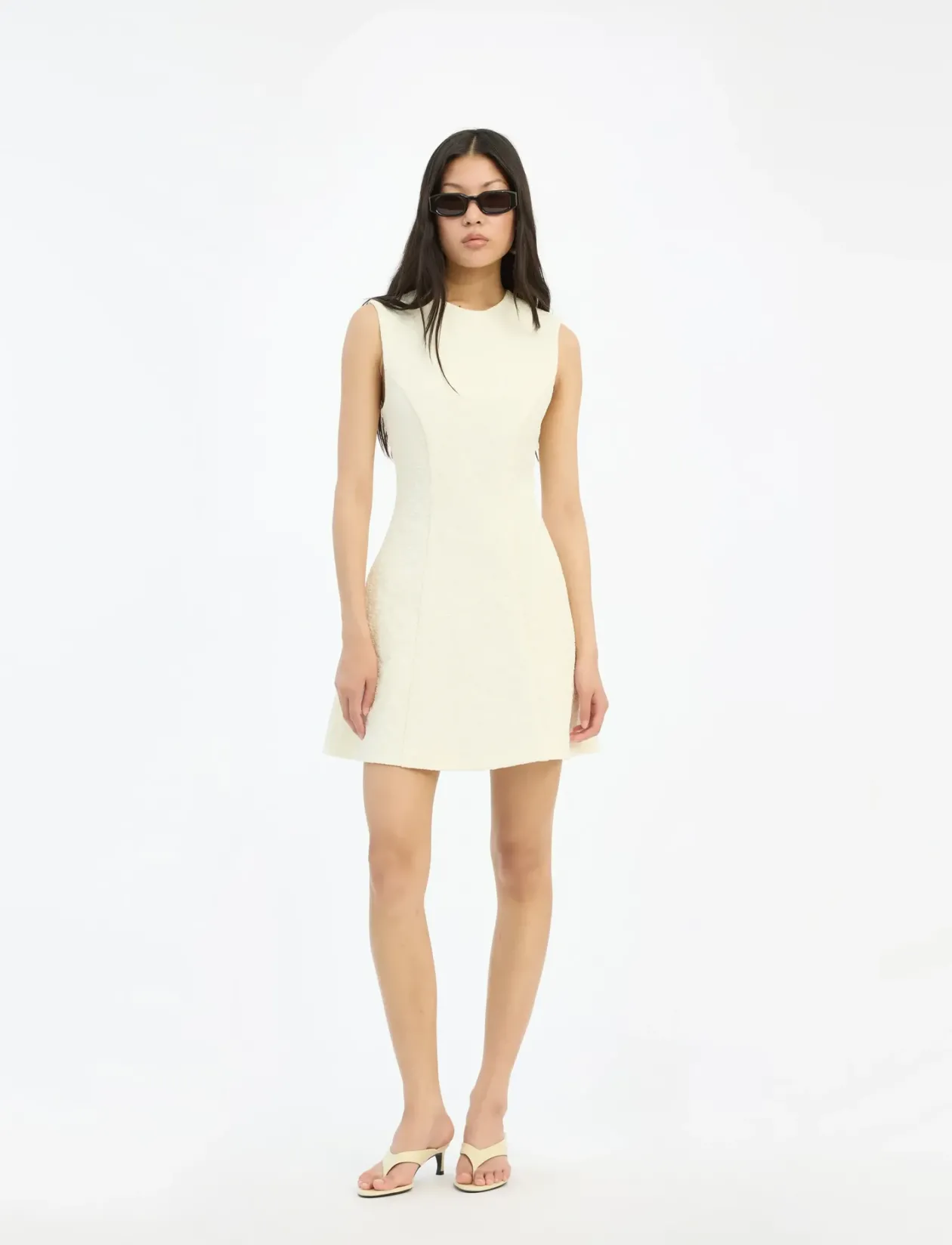 JACQUARD MINI DRESS - Korte kjoler