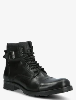 JFWALBANY LEATHER ANTHRACITE SN - Med snøre