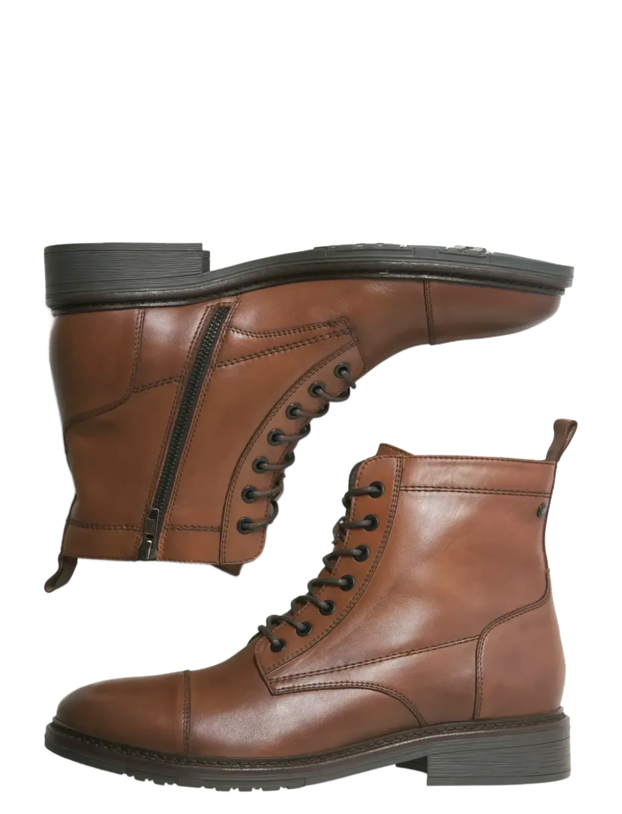 JFWWENTWORTH LEATHER BOOT LN - Med snøre