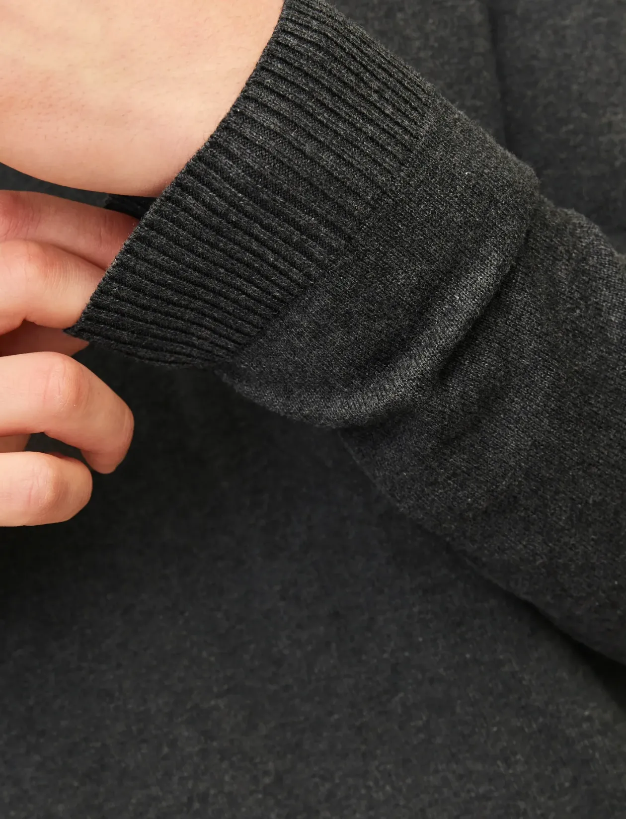 JJEBASIC KNIT V-NECK NOOS - V-hals