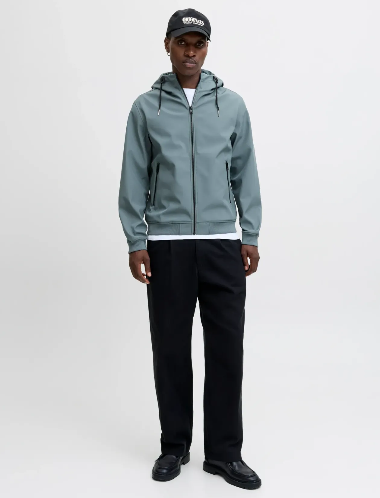 JJEBASIC SOFTSHELL HOOD NOOS - Vindjakker