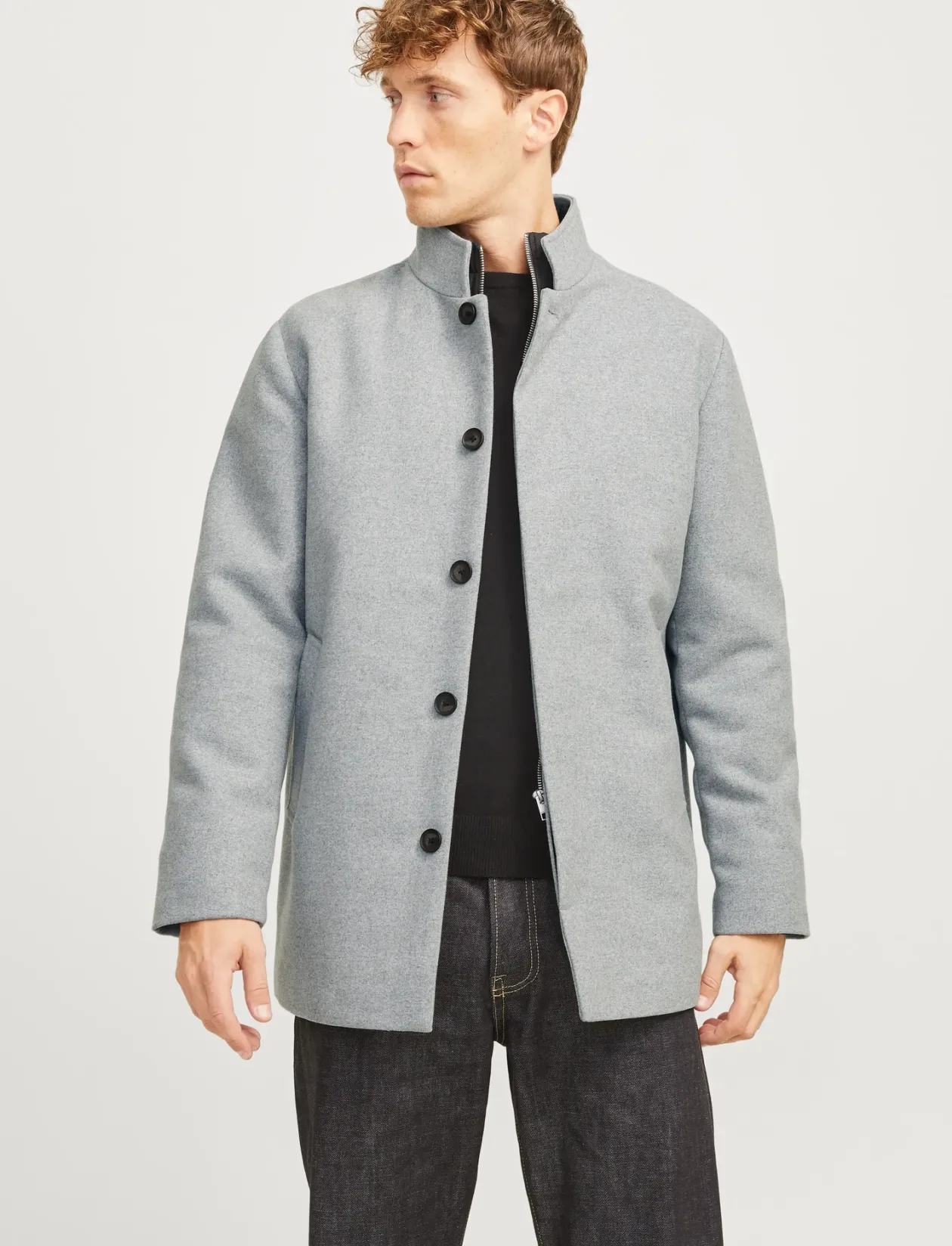 JJEHARRISON WOOL BLEND JACKET SN - Uldjakker