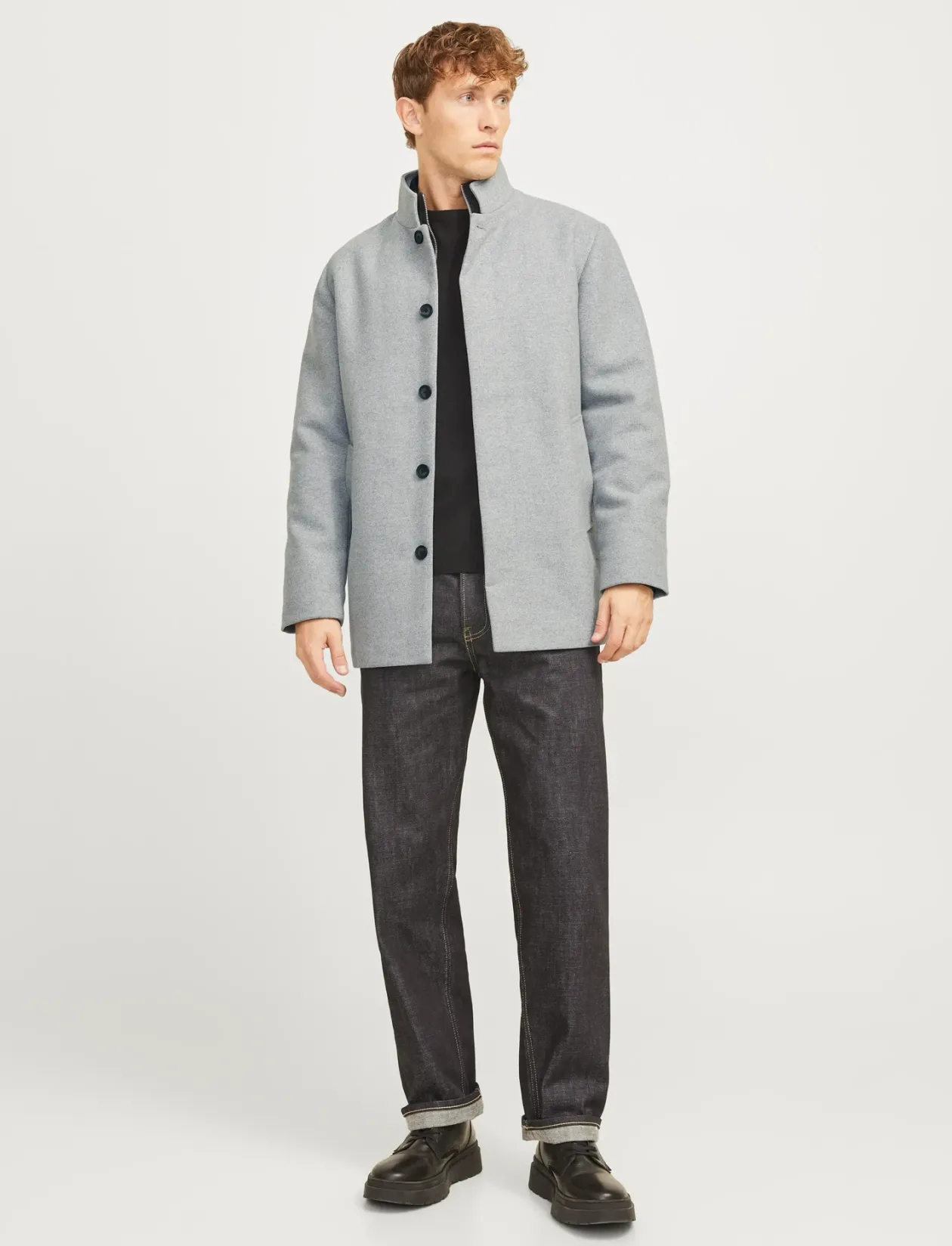 JJEHARRISON WOOL BLEND JACKET SN - Uldjakker