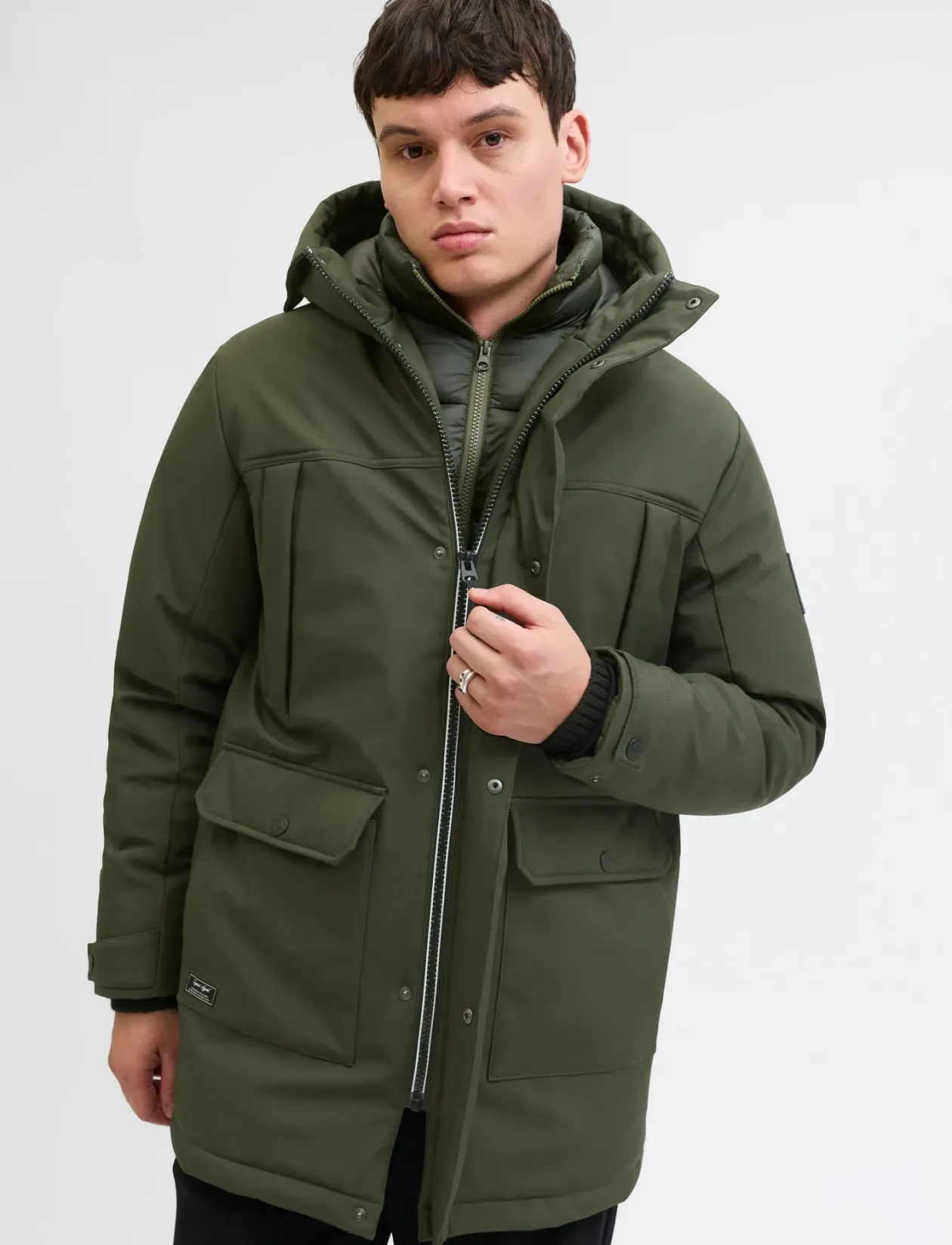 JJFINN SOFTSHELL PARKA - Parkas