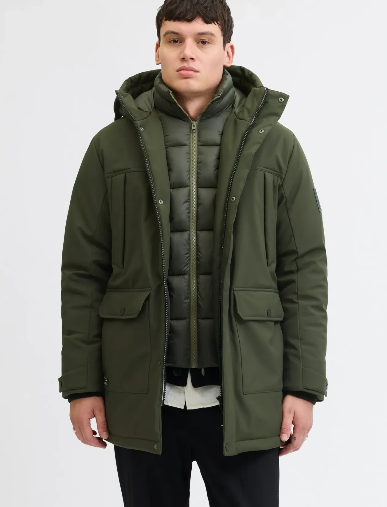 JJFINN SOFTSHELL PARKA - Parkas