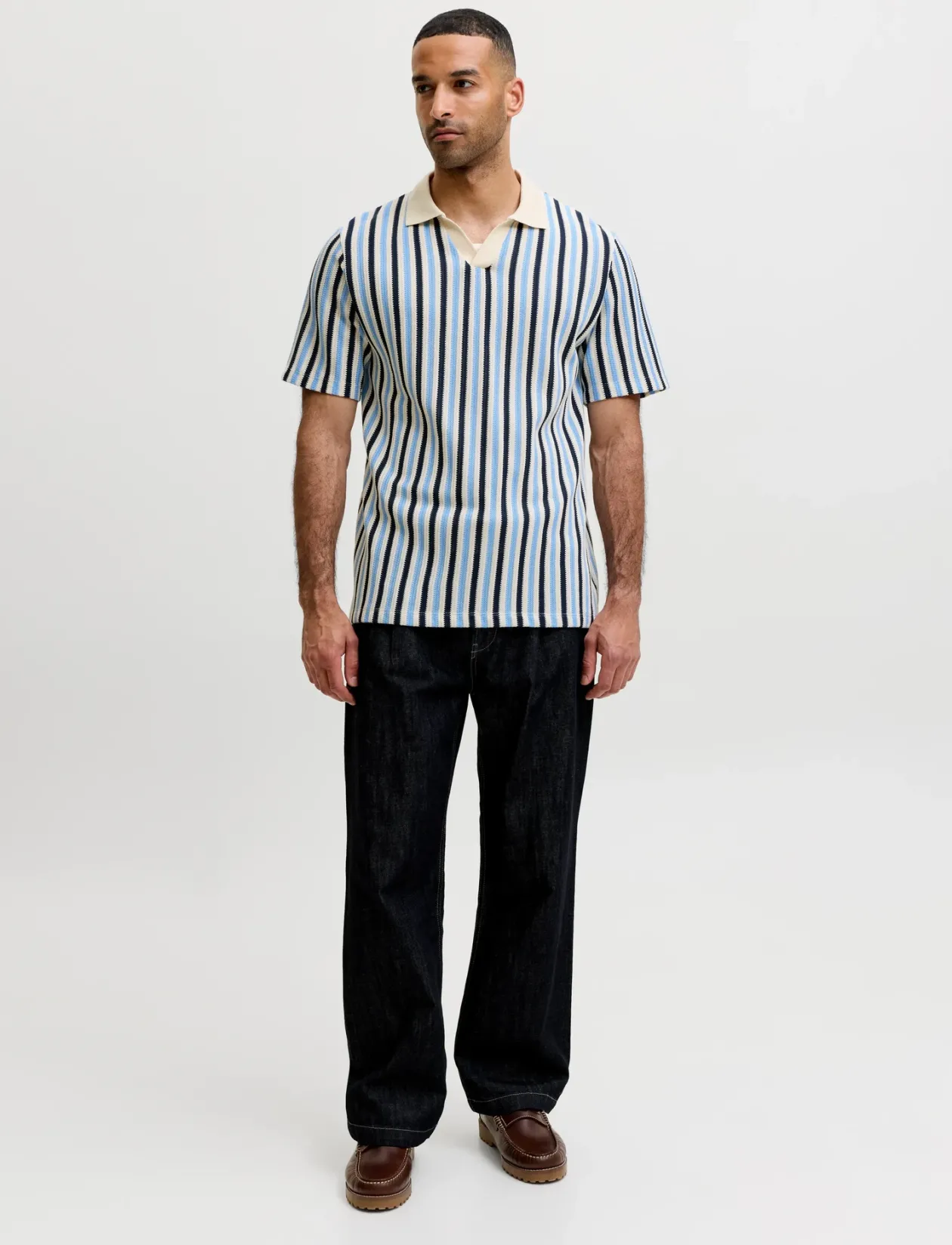JPRBLUHARRY SS SPLIT NECK POLO SN 2PK MP - Kortærmede