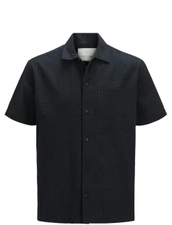 JPRCCEASTON SEERSUCKER S/S SHIRT LN - Hørskjorter