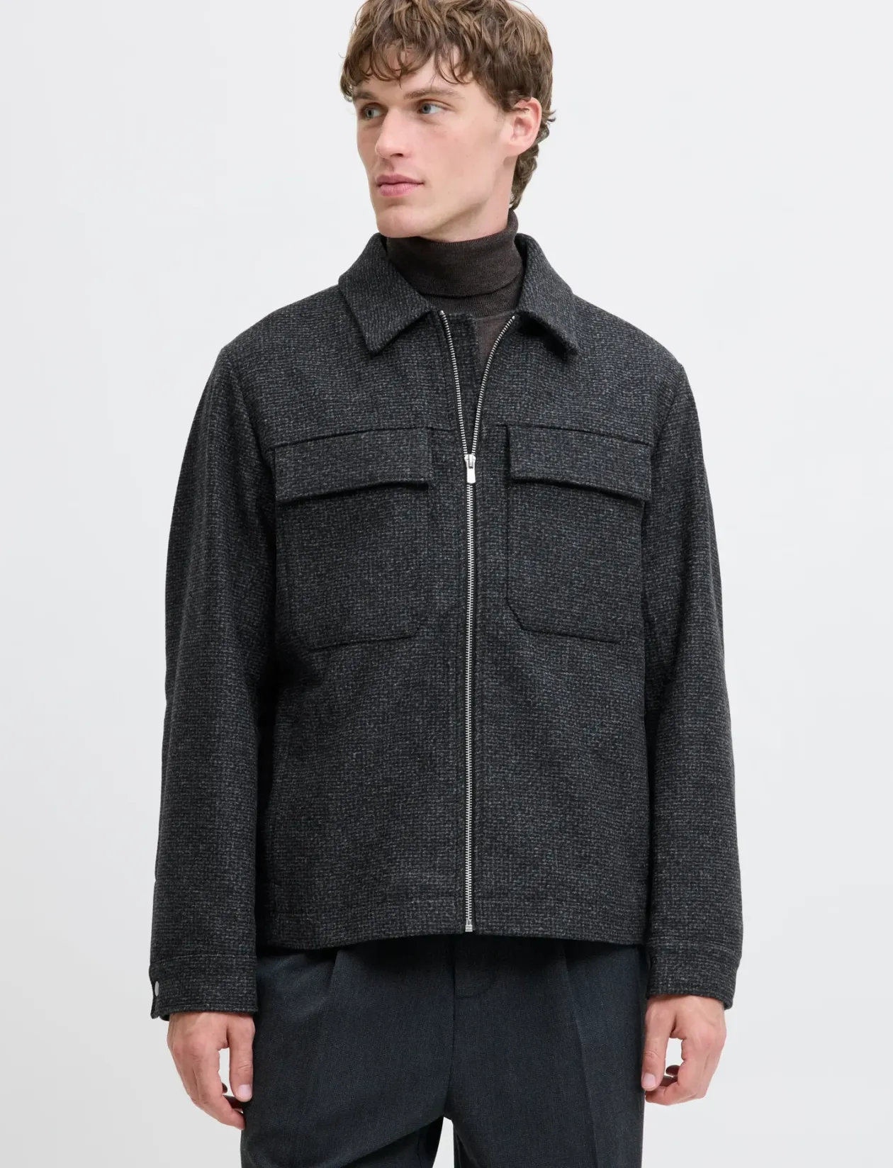 JPRCCRUSSEL WOOL BLEND JACKET SN - Uldjakker