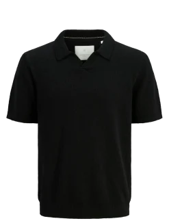 JPRCCWILDER KNIT SPLIT NECK - Kortærmede poloer