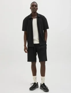 JPSTKARL INTERLUDE PLISSE SHORTS MID - Shorts
