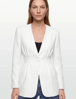 Juno collarless suit blazer - Enkeltradede blazere