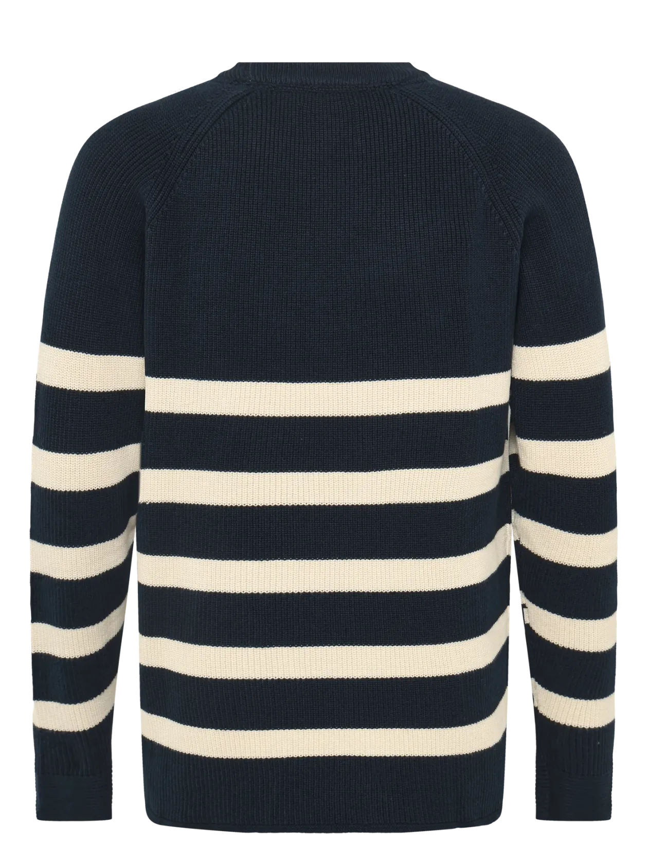 KALVINSI RIB STRIPE - Rund hals