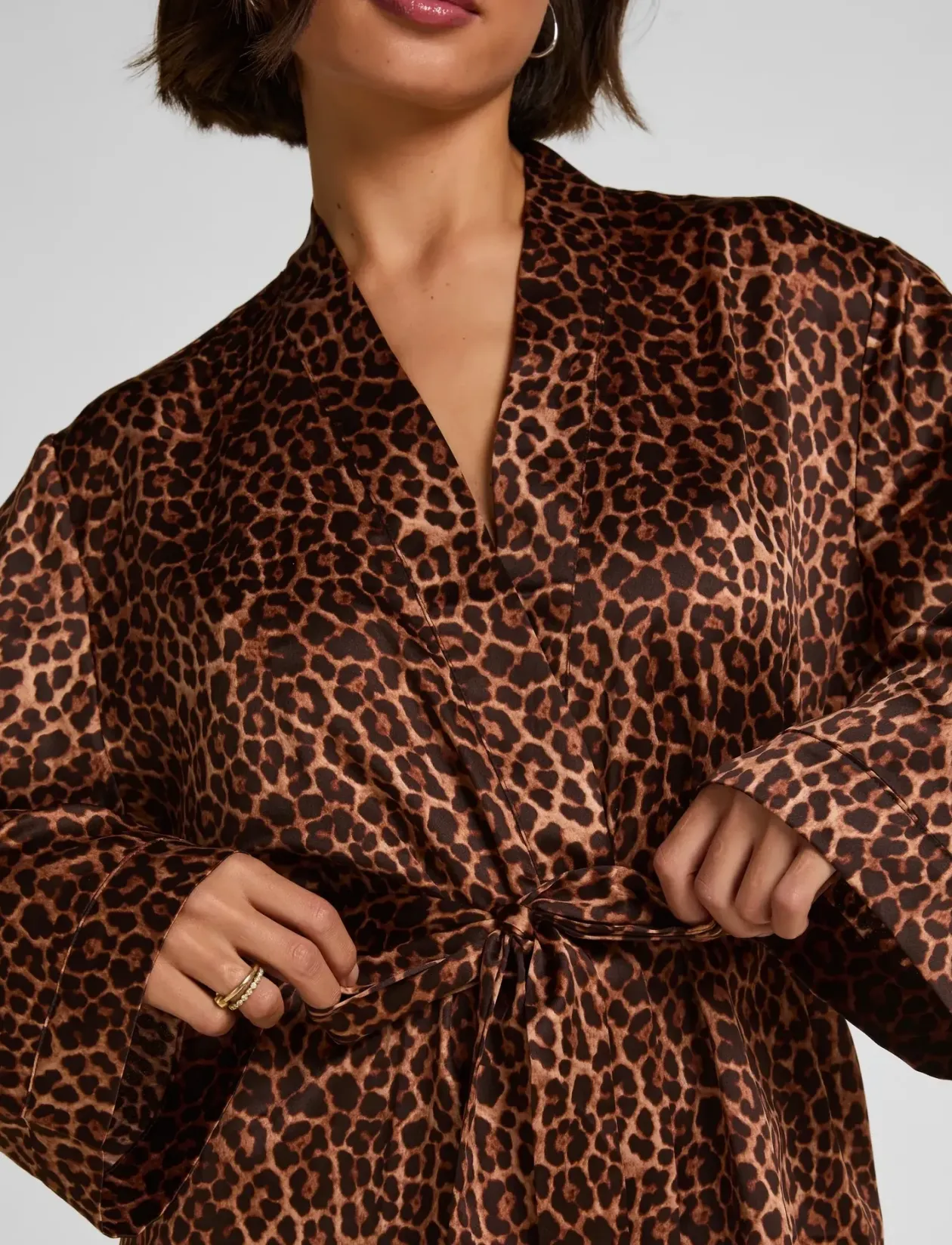 Kimono Satin Leo - Kimonoer