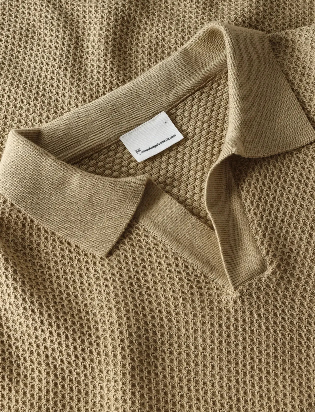 Knitted polo - Kortærmede
