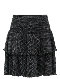 KOGQUEEN GLITTER LAYERED SKIRT BF JRS - Korte nederdele