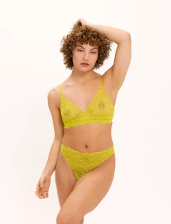 Lace Triangle Scoop Bralette - Bralette