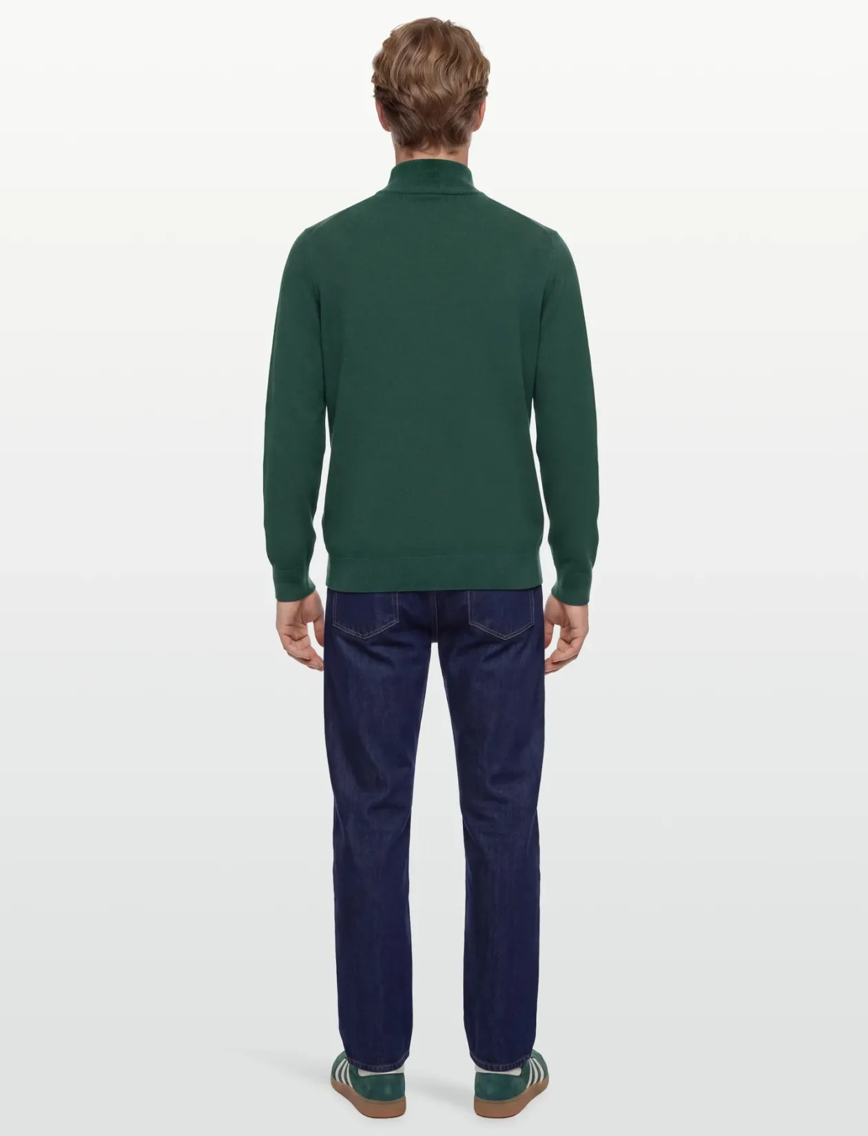 LAMBSWOOL BLEND HALF ZIP - Strik