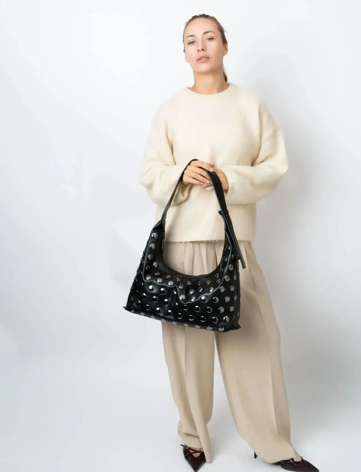 LANE SOFT STRUCTURE STUDS - Tote Bags