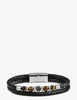 Leather/Beads Combo Bracelet - Armbånd