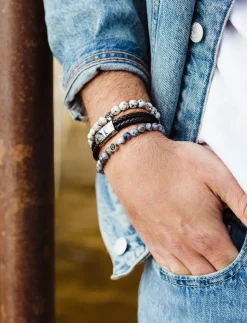 Leather Bracelet Double Rope - Armbånd