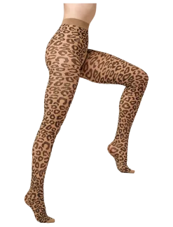 Leopard tights - Strømpebukser