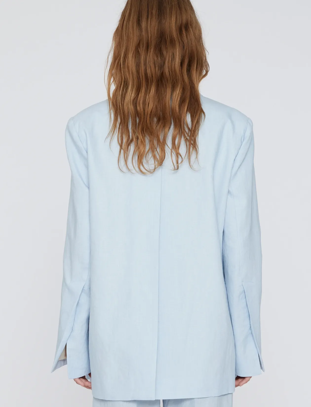 Linen Slit Blazer - Enkeltradede blazere