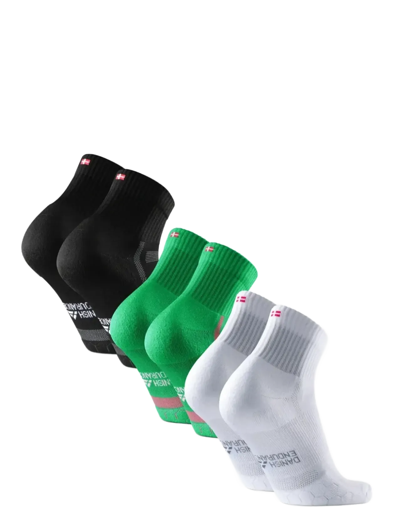 Long Distance Running Quarter Socks 3-pack - Strømper