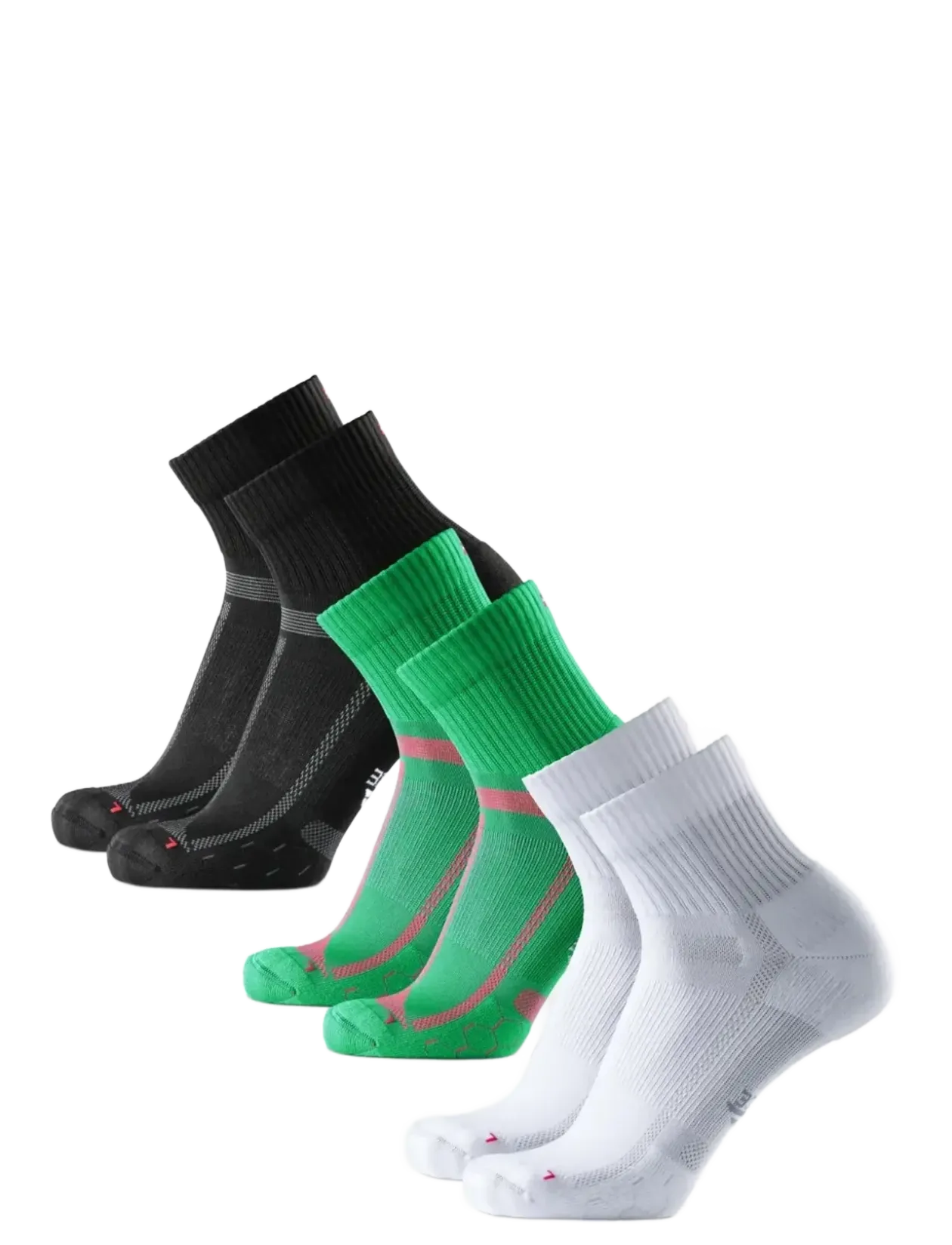 Long Distance Running Quarter Socks 3-pack - Strømper
