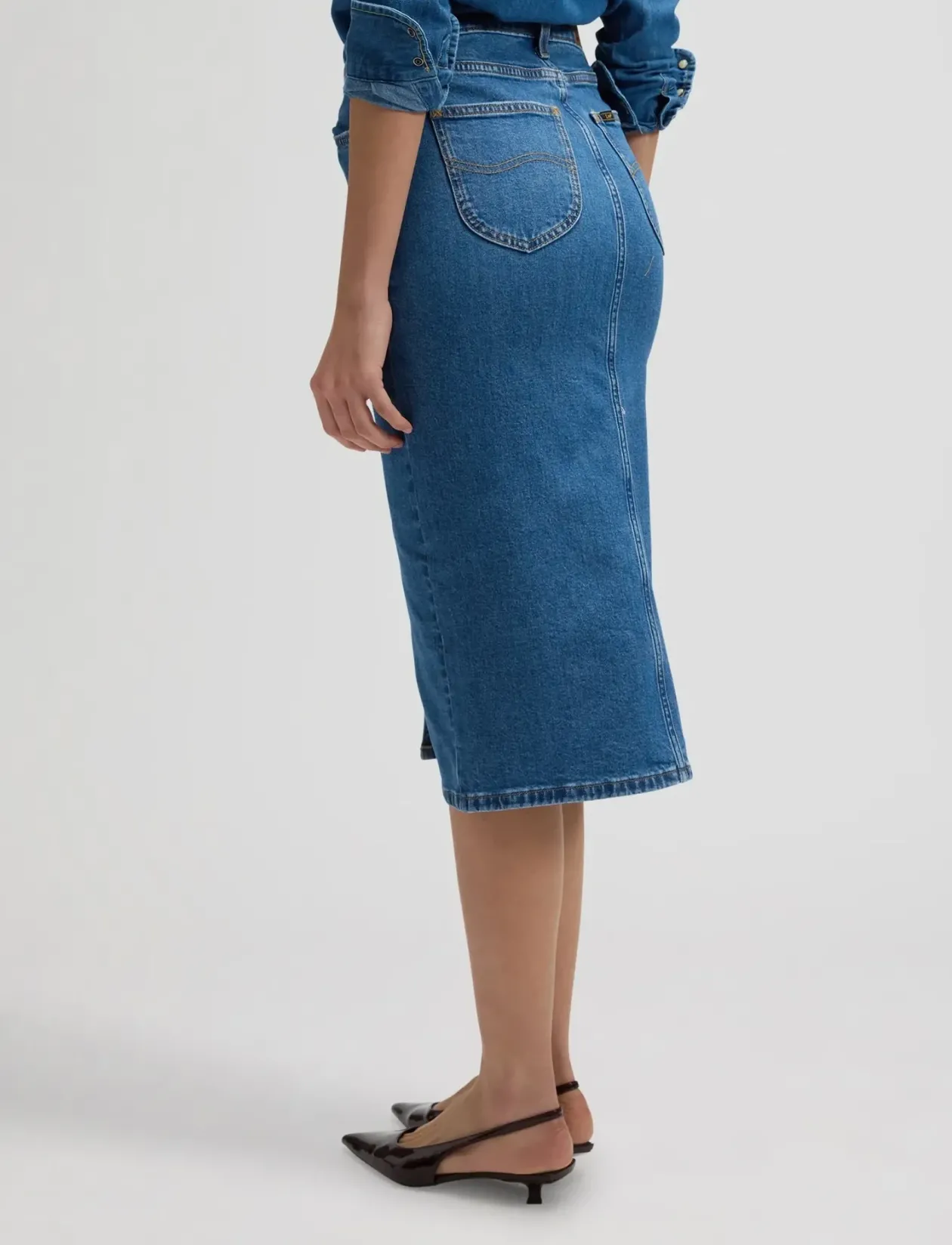 LONG SKIRT - Denimnederdele