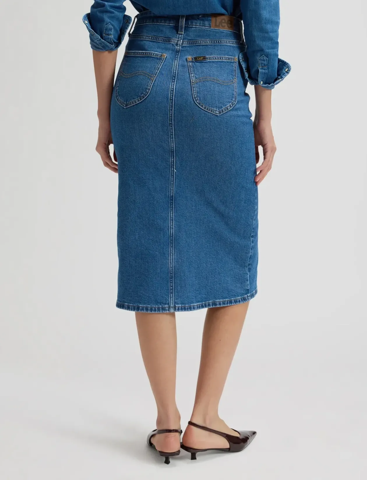 LONG SKIRT - Denimnederdele