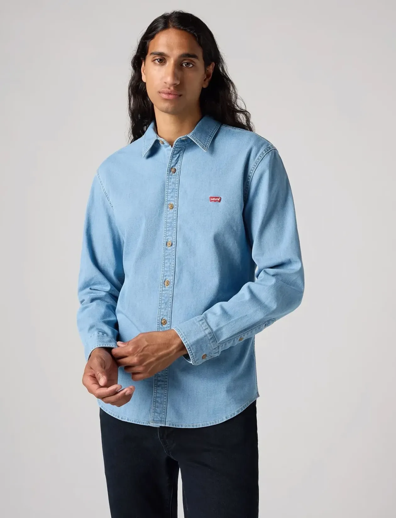 LS BATTERY HM SHIRT SLIM OSBOR - Denimskjorter