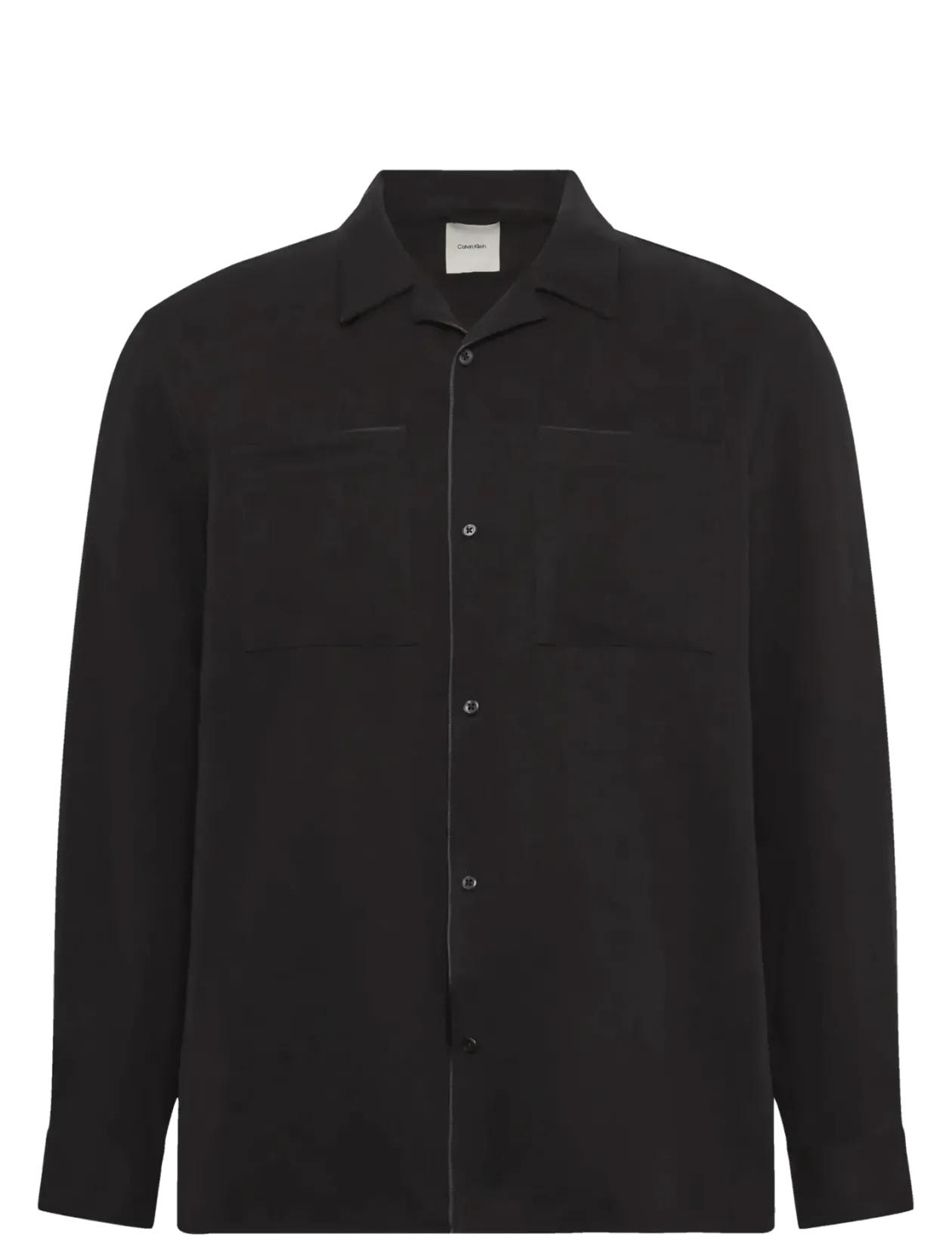 LS GLOSSY CAMP COLLAR EASY SHIRT - Casual