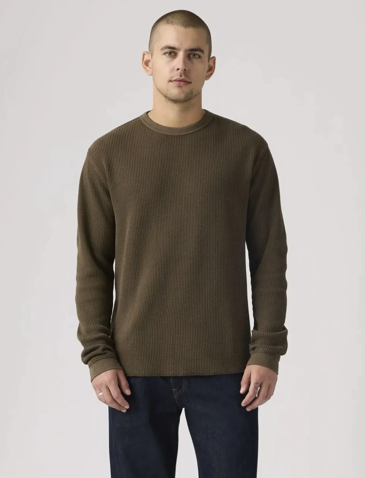 LS RLX THERMAL TEE GARMENT DYE - Rund hals