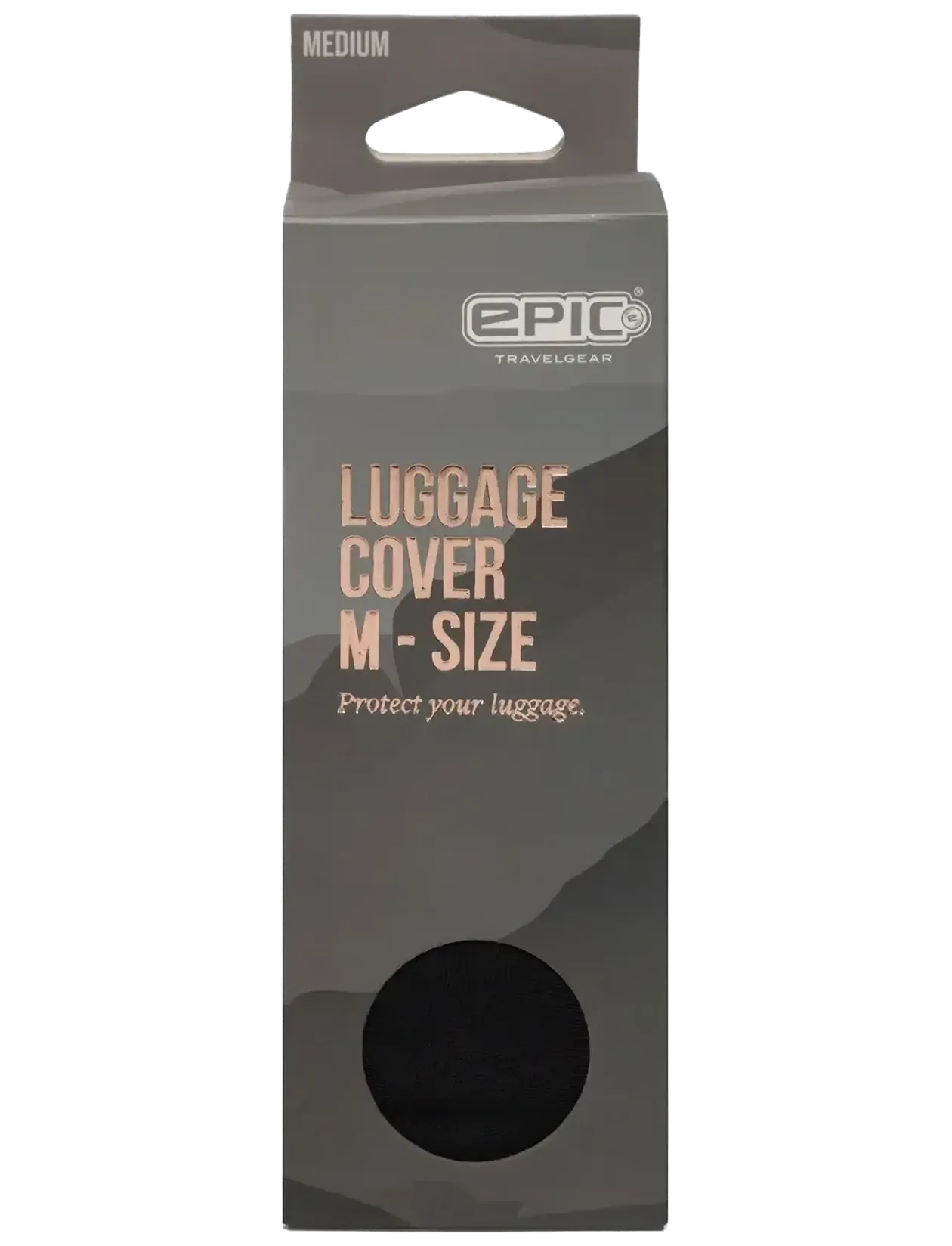 Luggage Cover Medium Black - Rejse tilbehør