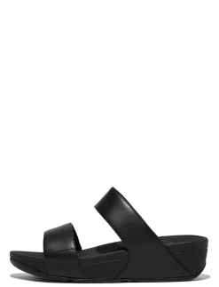 LULU LEATHER SLIDES - Platformsandaler