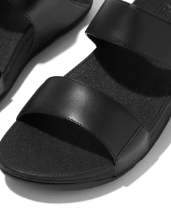 LULU LEATHER SLIDES - Platformsandaler