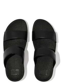 LULU LEATHER SLIDES - Platformsandaler
