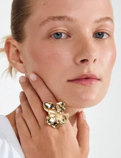 LUNITH ring gold-plated - Ringe