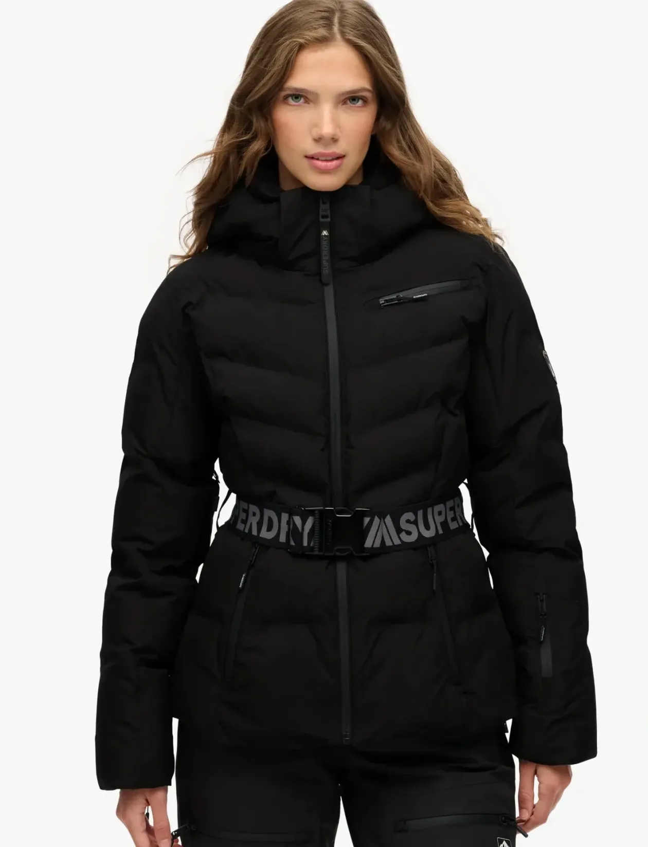 LUXE BELTED SKI PADDED JACKET - Skijakker