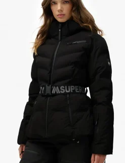 LUXE BELTED SKI PADDED JACKET - Skijakker