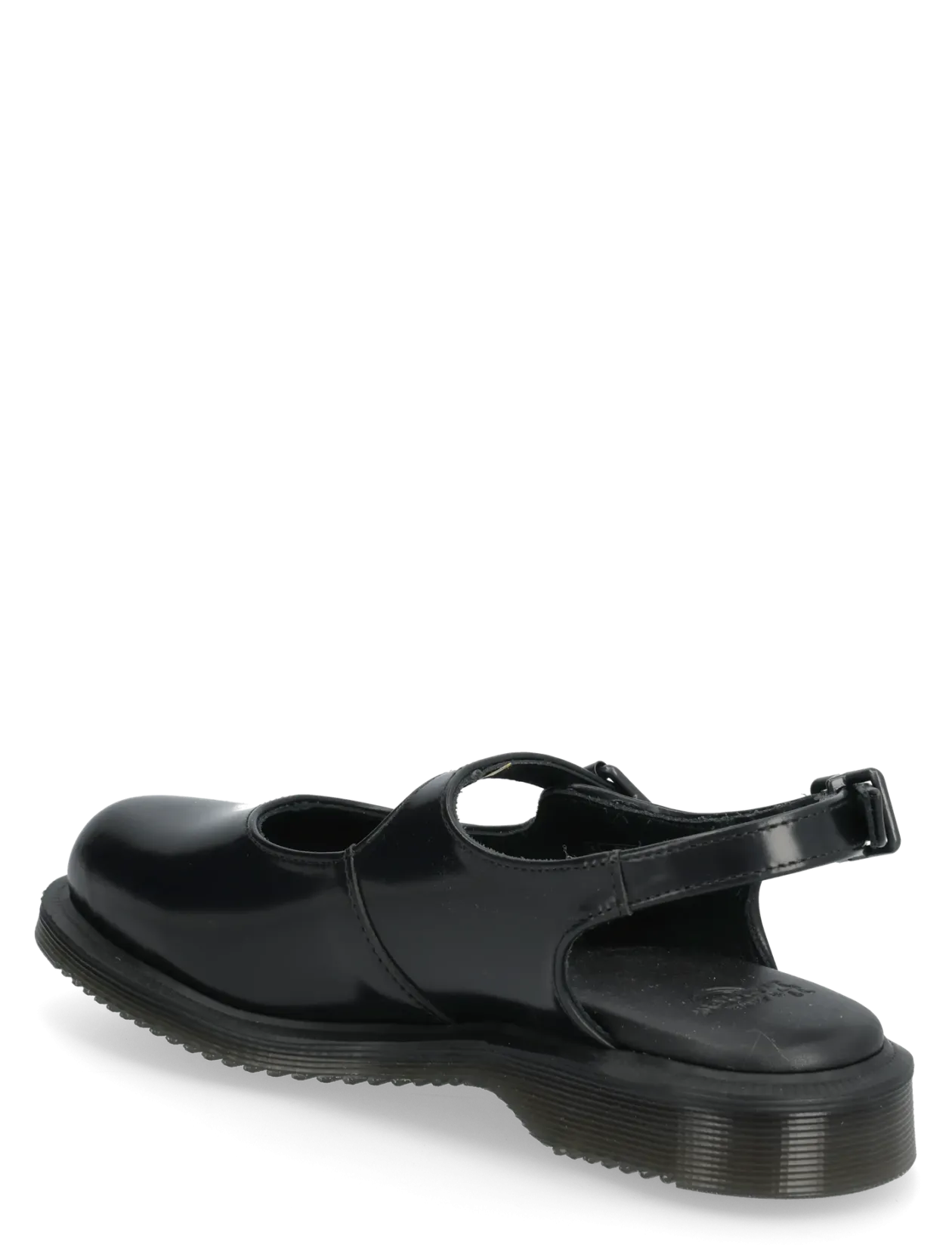 Madaline Black Polished Smooth - Flade slingbacks