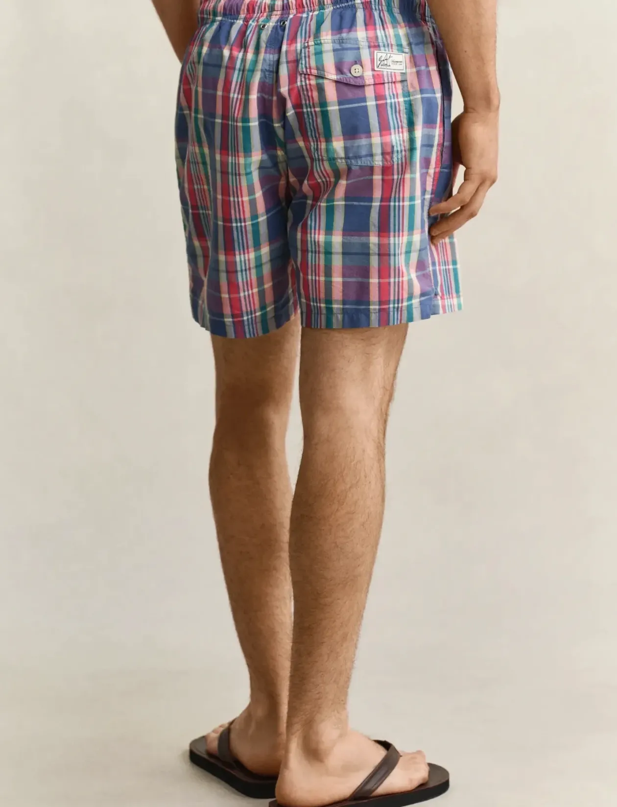 MADRAS CHECK SWIM SHORTS - Badebukser