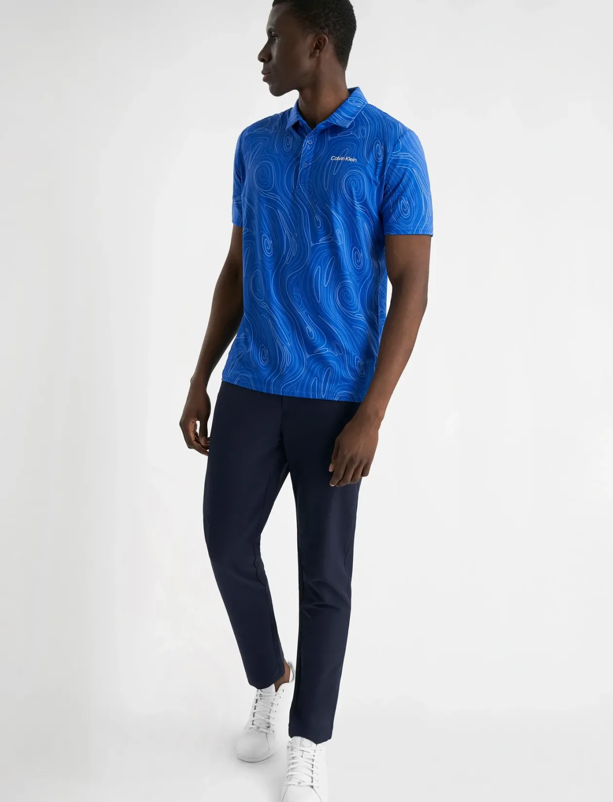 MARBLE PRINT POLO - Kortærmede poloer