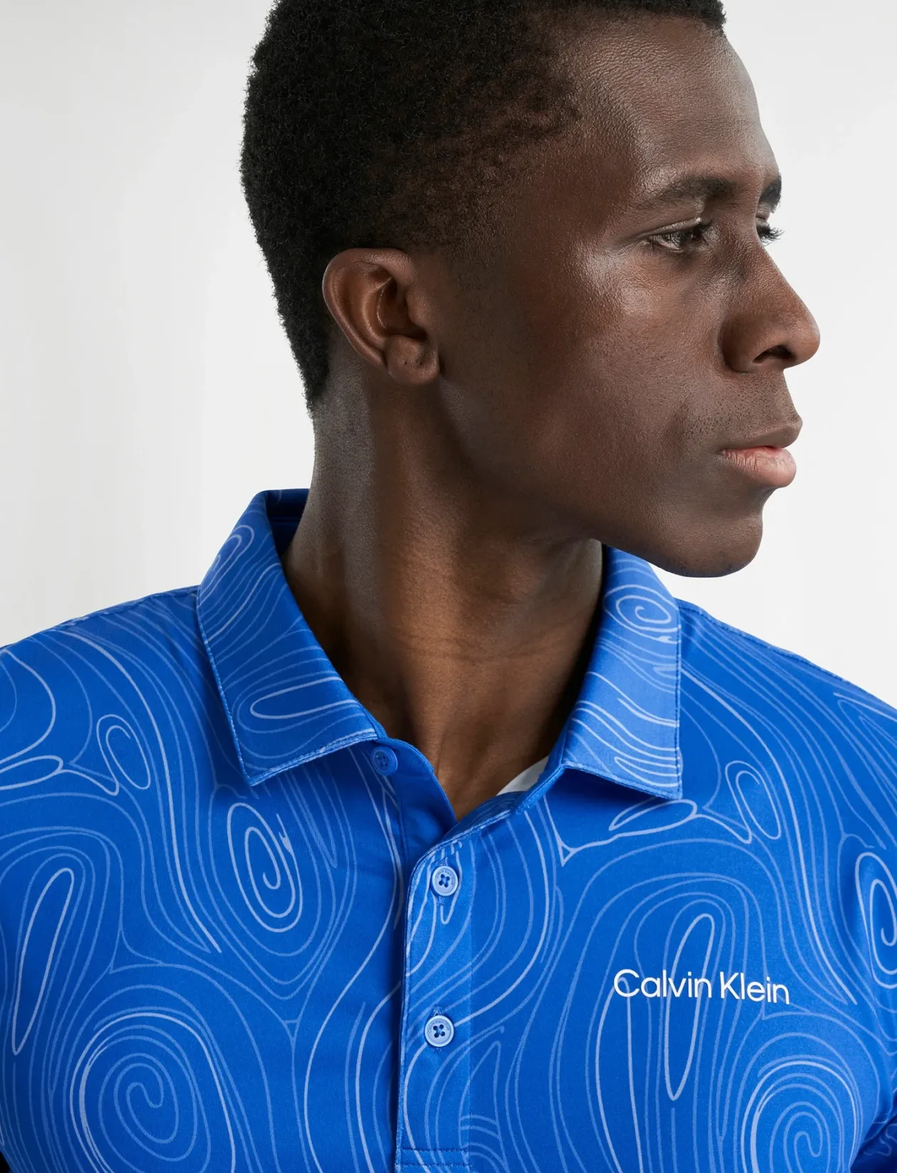 MARBLE PRINT POLO - Kortærmede poloer