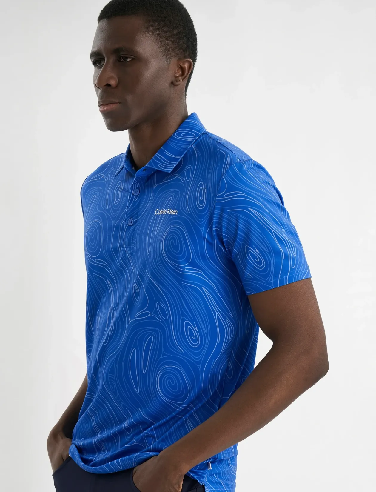 MARBLE PRINT POLO - Kortærmede poloer