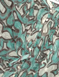 Mareva Silk Chiffon blouse - Langærmede bluser