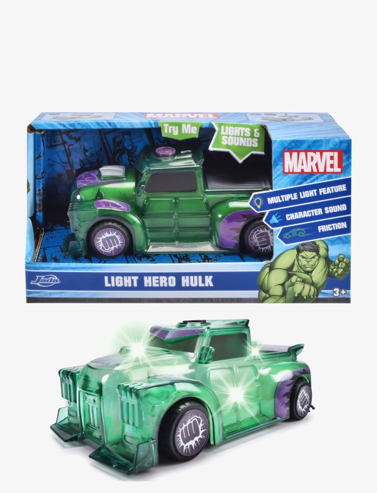 Marvel Light Hero Hulk 1:32 - Legetøjsbiler