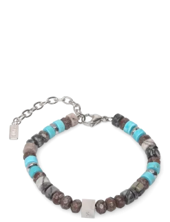 Mathias - Bracelet with stone beads in turquoise - Armbånd